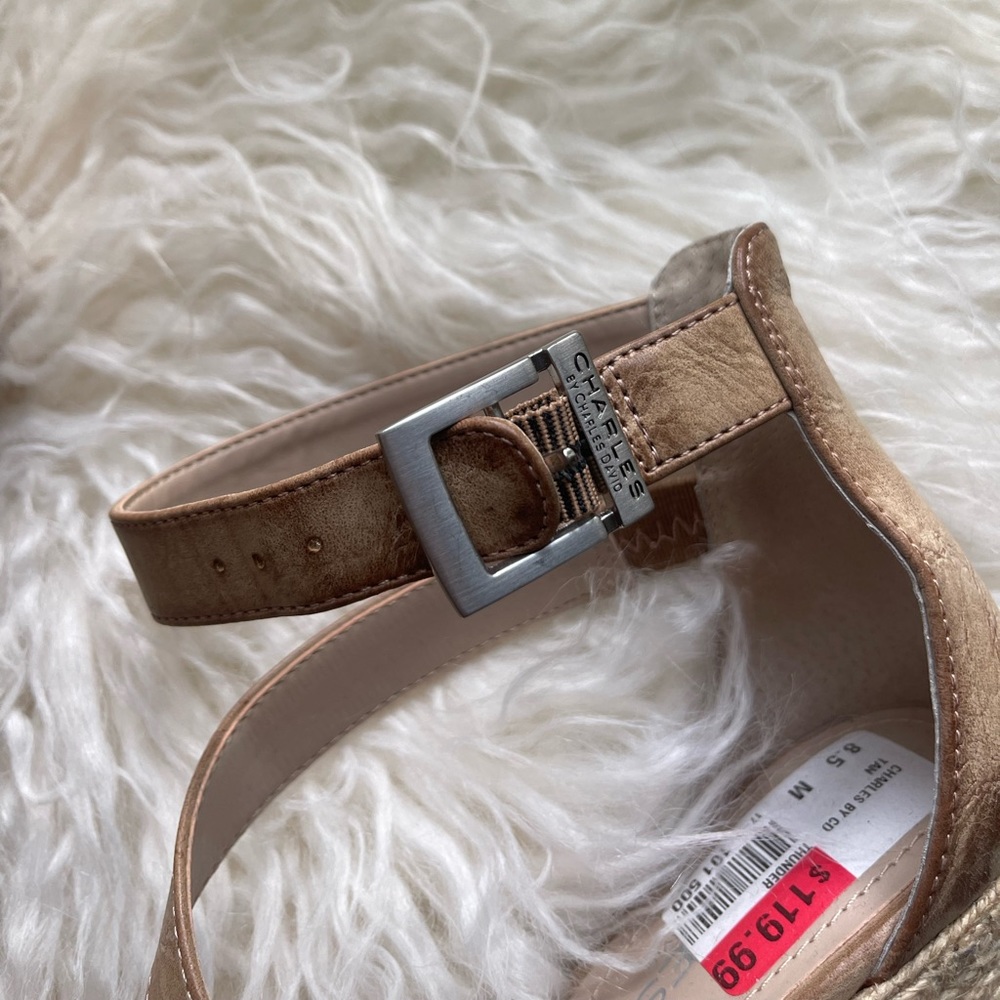 Charles by Charles David Leather Wedge Sandal - Picture 7 of 7
